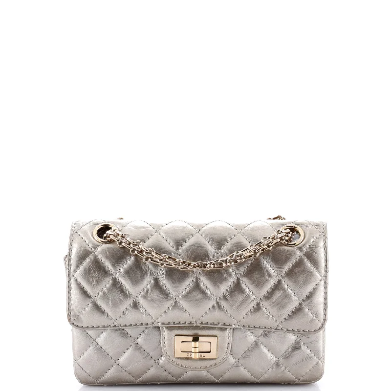 Chanel Classic Flap Bag for Evening PartyReissue 2.55 Flap Bag Quilted Aged Calfskin Mini