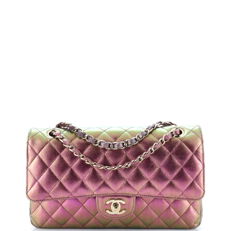 Chanel Limited Edition Handbag for CollectorsClassic Double Flap Bag Quilted Iridescent Lambskin Medium