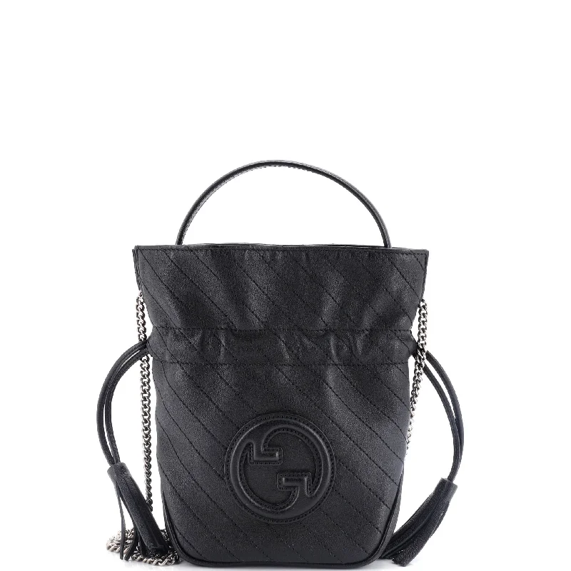 Chanel Limited Edition Handbag for CollectorsBlondie NM Bucket Bag Diagonal Quilted Leather Mini