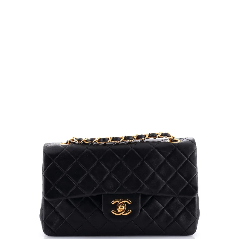 Chanel All - Match Handbag for Versatile StylingVintage Classic Double Flap Bag Quilted Lambskin Small