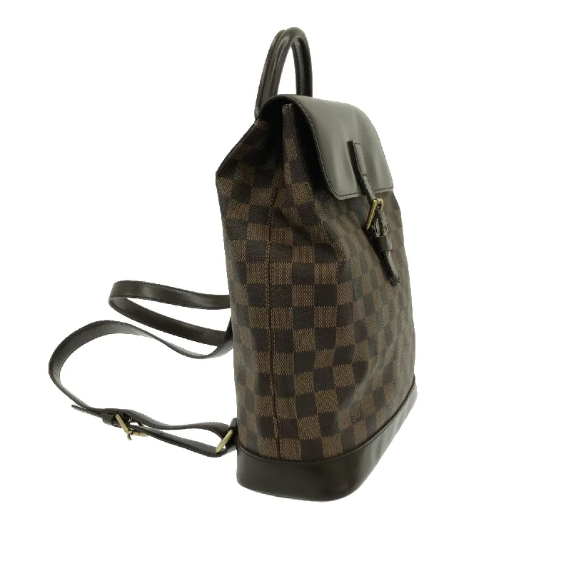 Louis Vuitton tote bags with a water - resistant coating for outdoor useLouis Vuitton Damier Ebene Soho (VJ3427)