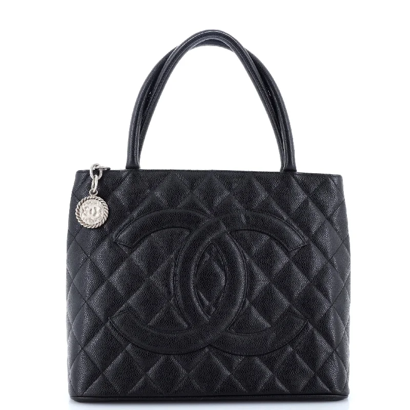 Chanel Small Crossbody Bag for TravelMedallion Tote Quilted Caviar