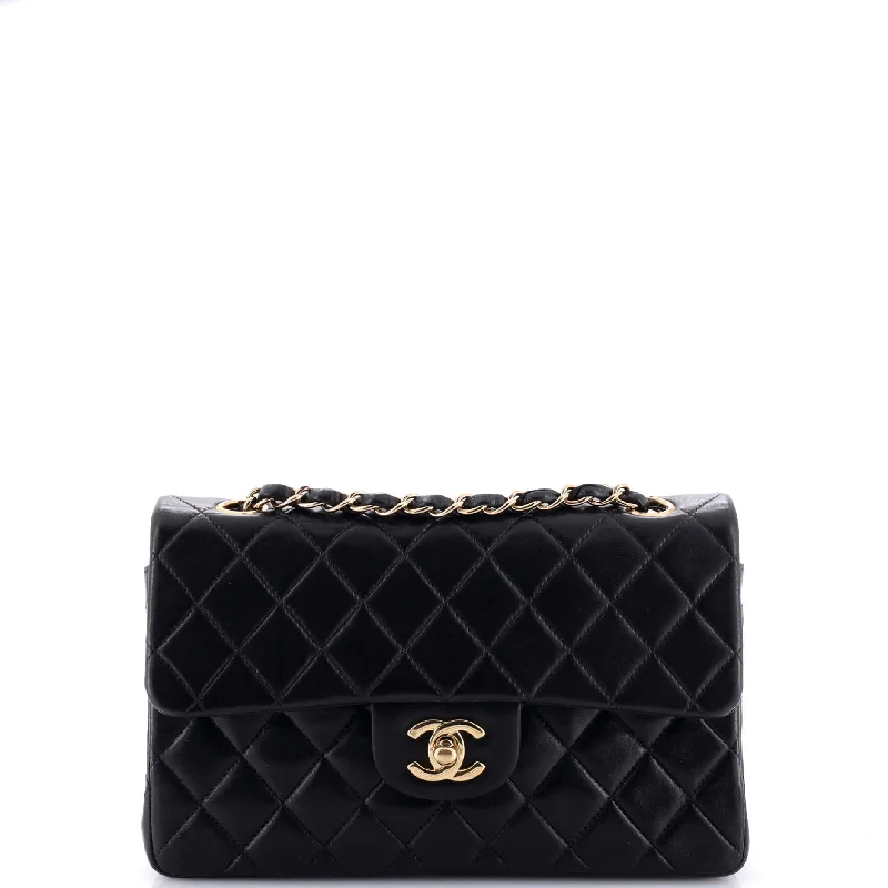 Chanel Classic Flap Bag for Evening PartyVintage Classic Double Flap Bag Quilted Lambskin Small