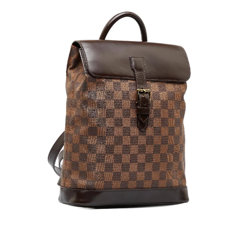 Louis Vuitton bags with a front - flap pocket for quick - access itemsLouis Vuitton Damier Ebene Soho (iwudjC)