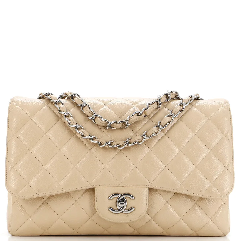 Chanel Medium Tote Bag for Office LadiesClassic Single Flap Bag Quilted Caviar Jumbo