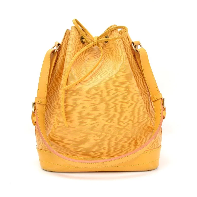 Louis Vuitton bags with a zip - around closure for enhanced securityNoe Yellow Epi Leather Large Bag