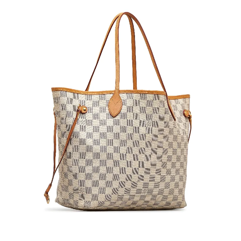 Louis Vuitton crossbody bags with a keychain holder for practicalityLOUIS VUITTON Damier Azur Neverfull MM Tote Bag