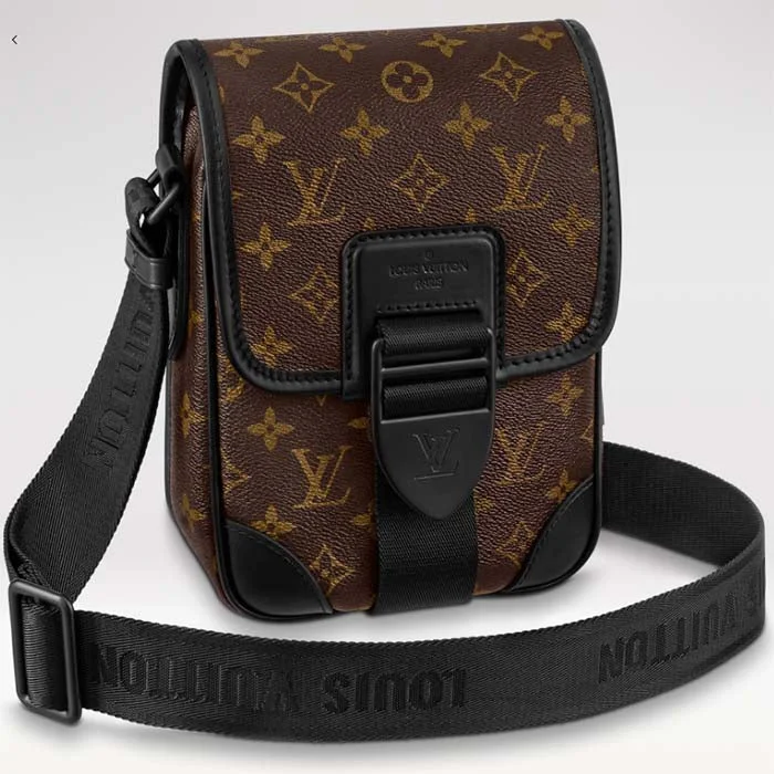 Louis Vuitton tote bags with a double - handle and shoulder - strap optionLouis Vuitton LV Unisex Archy Messenger PM Bag Monogram Macassar Coated Canvas