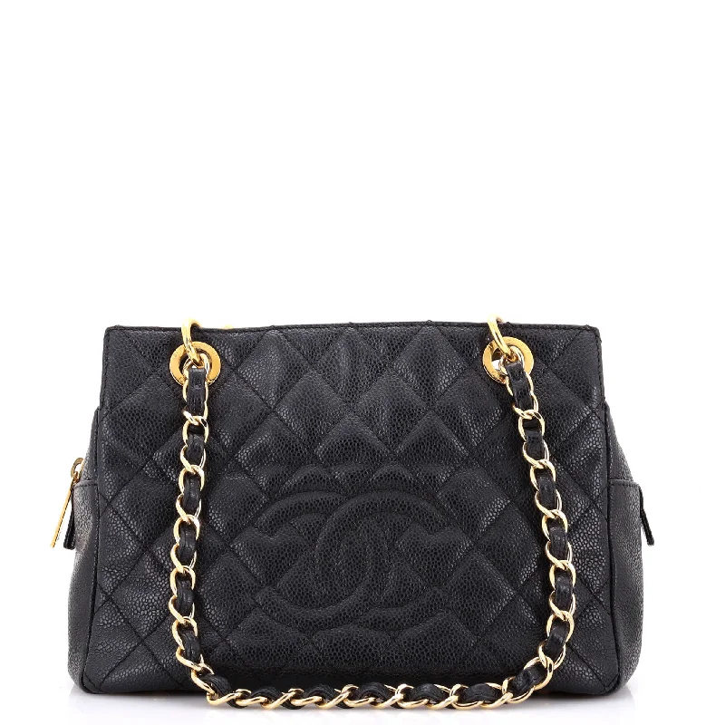 Chanel Medium Tote Bag for Office LadiesPetite Timeless Tote Quilted Caviar