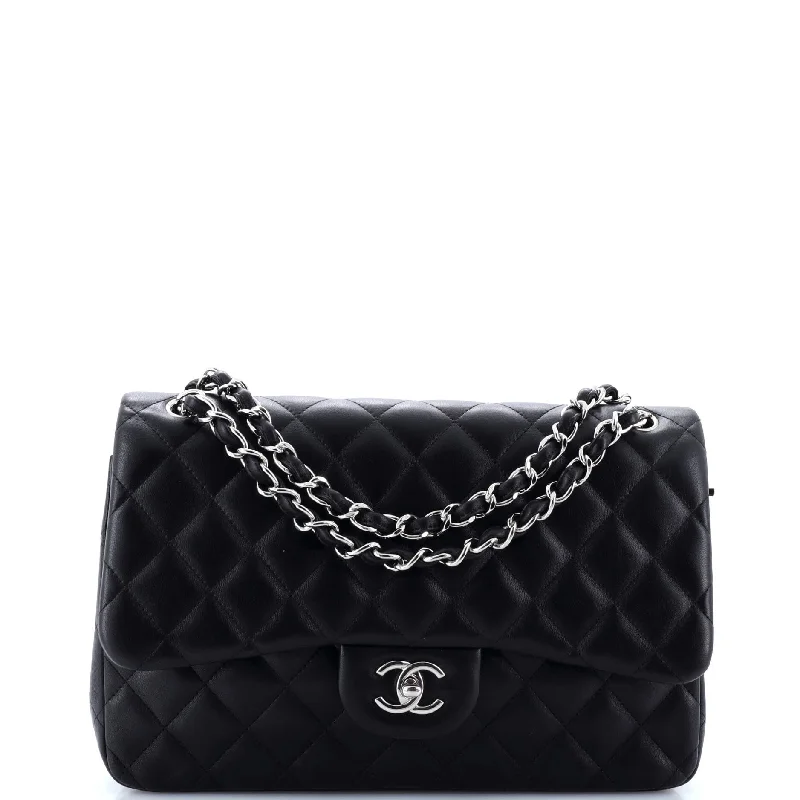 Chanel Vintage Inspired Handbag for Retro LoversClassic Double Flap Bag Quilted Lambskin Jumbo