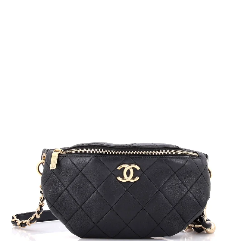 Chanel Classic Flap Bag for Evening PartyResin Elegant Chain Belt Bag Quilted Lambskin