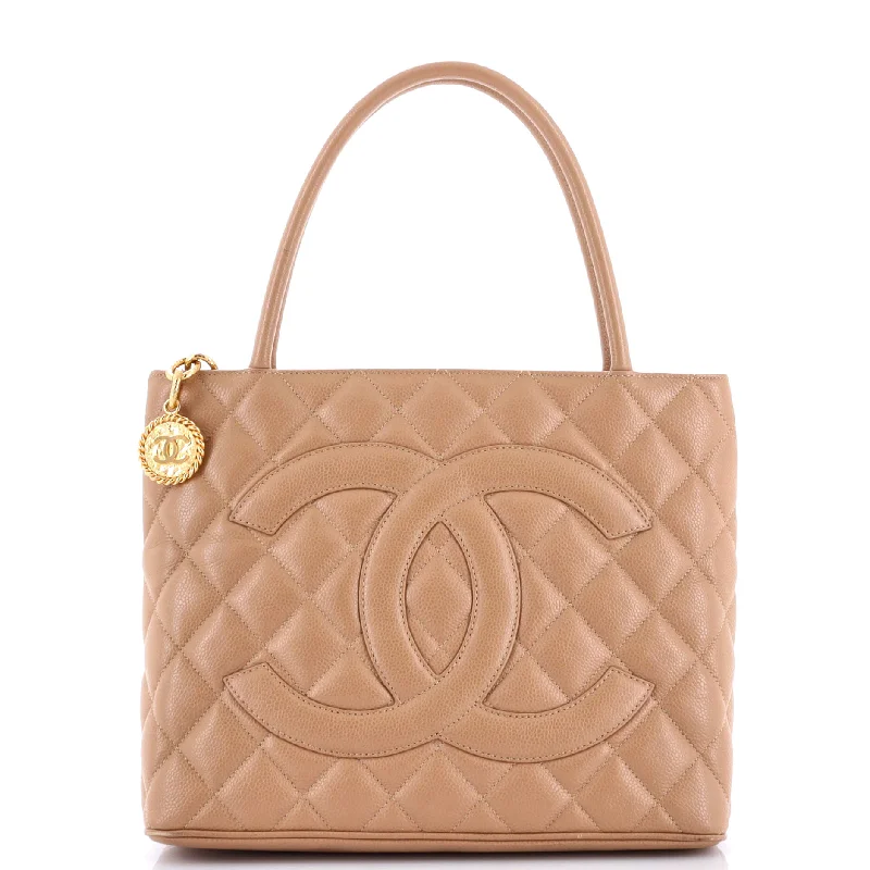 Chanel Small Crossbody Bag for TravelMedallion Tote Quilted Caviar