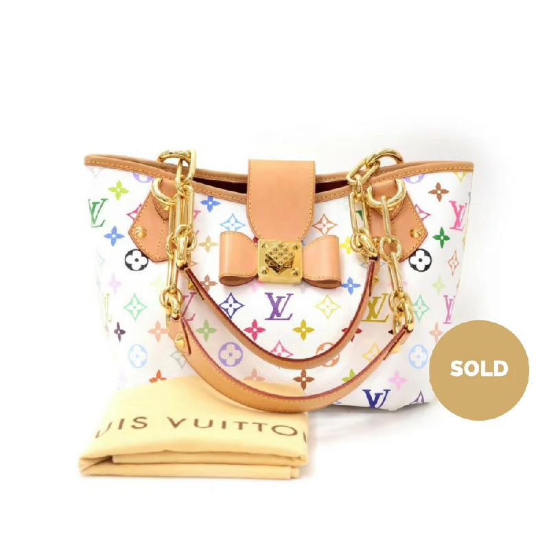 Louis Vuitton Alma bags featuring the signature top - handle designAnnie MM Multicolore Monogram Canvas Handbag