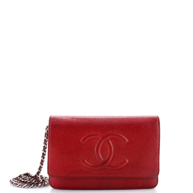 Chanel Lightweight Handbag for Daily ErrandsTimeless Wallet on Chain Caviar