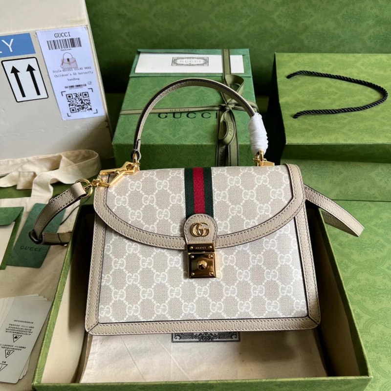 Women Gucci bags with a snap - button closure and a decorative charmBC - GUCCI BAGS - 1629