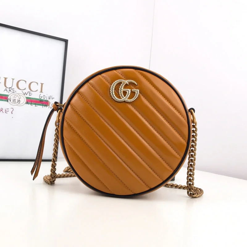 Women Gucci bags with a chain - link trim and a leather bodyWF - Gucci Bags - 2700