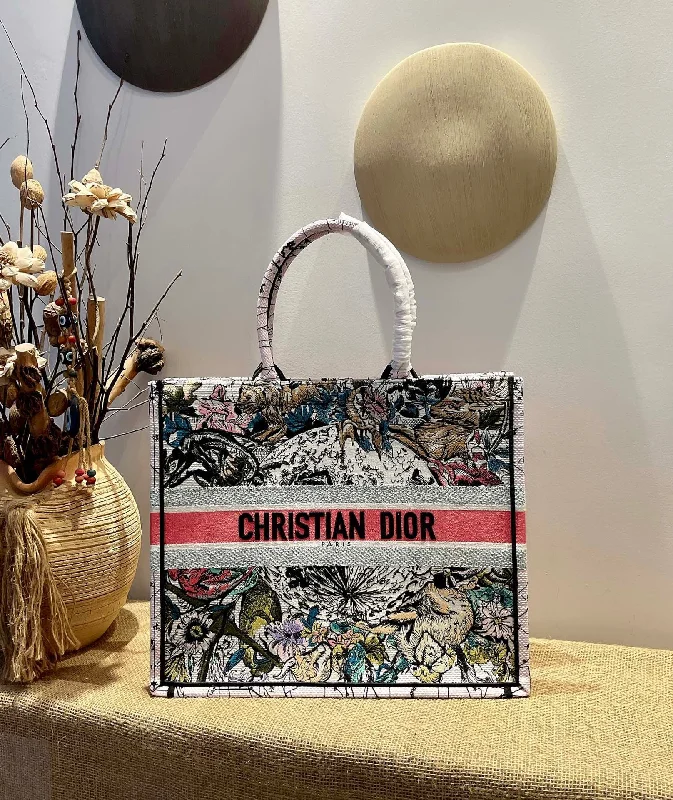 Fashion - forward Christian Dior tote bags for the modern womanChristian Dior Large Book Tote Red Multicolor