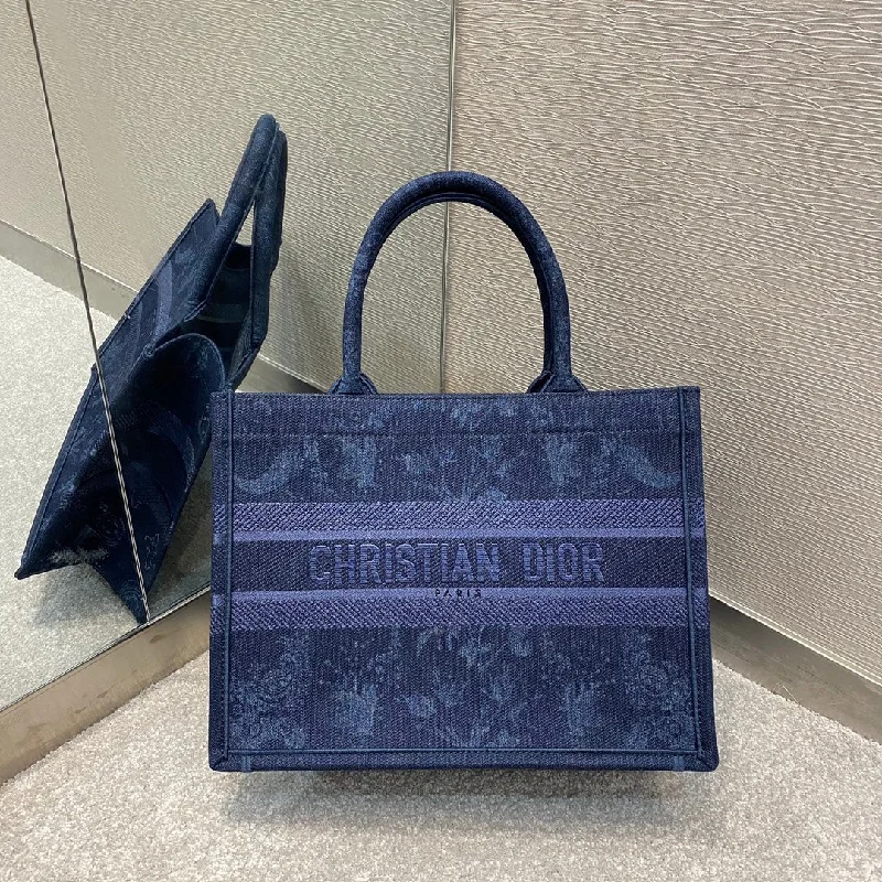 Christian Dior handbags with a back - pocket for quick storageChristian Dior MeChristian Diorum Book Tote Blue For Women 36cm/16.5in