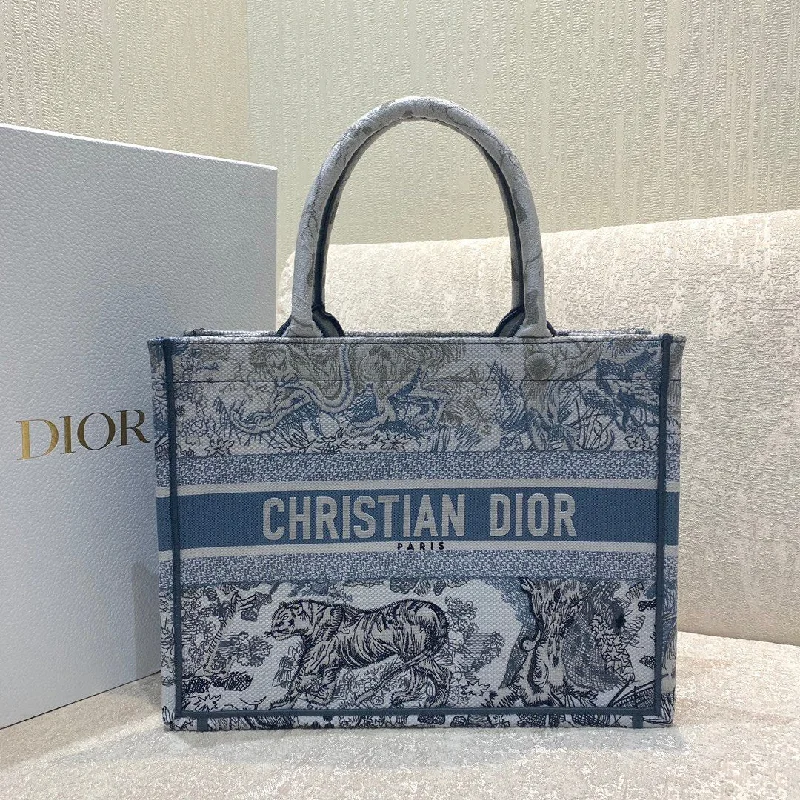 Contemporary Christian Dior handbags with a unique shapeChristian Dior MeChristian Diorum Book Tote Blue