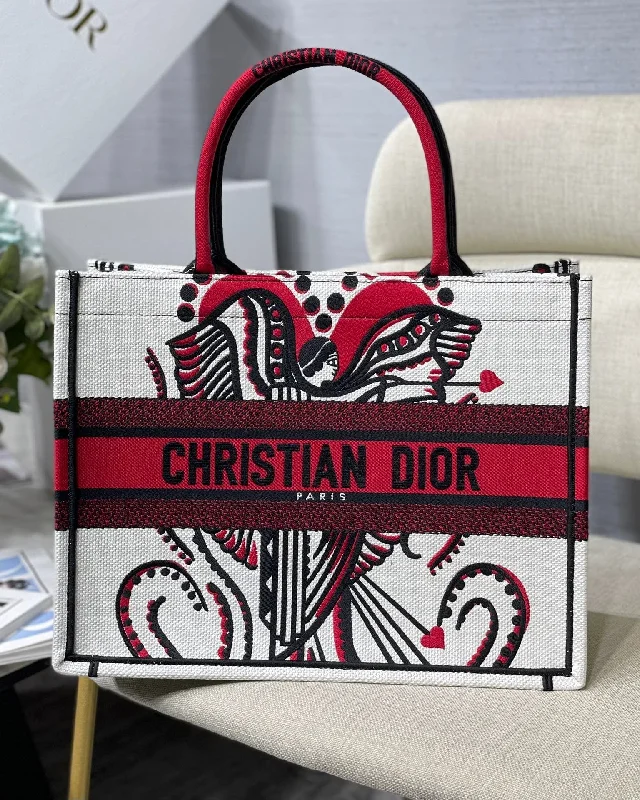 Christian Dior handbags with a snap - button closure and a decorative buckleChristian Dior MeChristian Diorum Book Tote