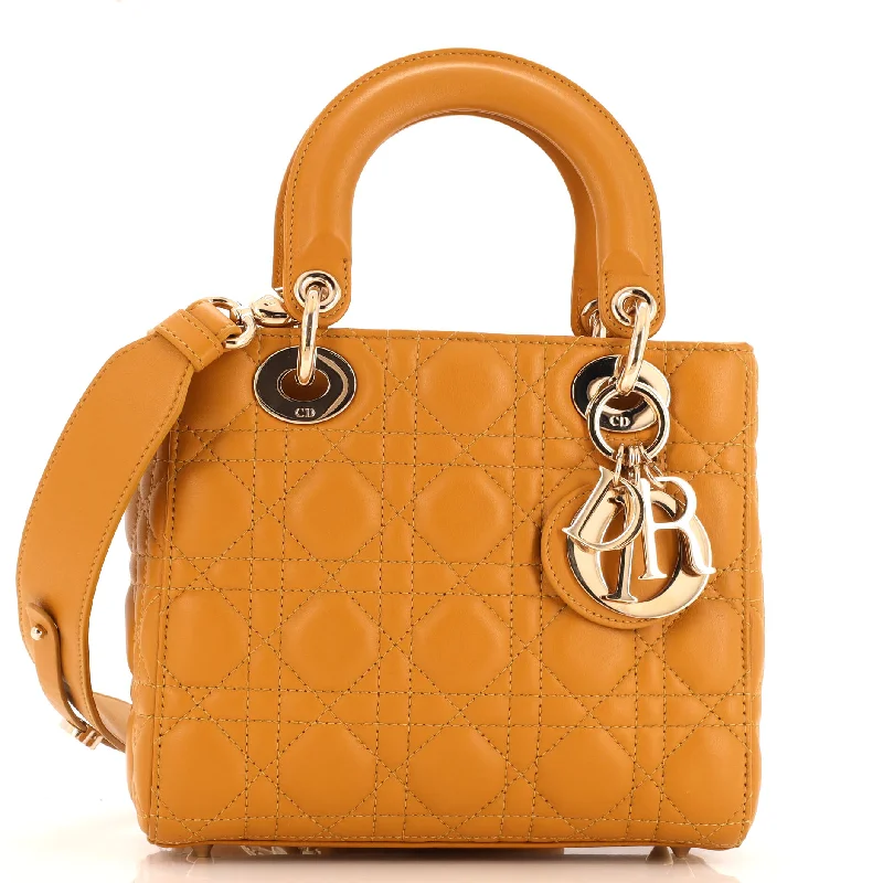 Stylish Christian Dior shoulder bags with a tassel - adorned zipperMy ABCDior Lady Dior Bag Cannage Quilt Lambskin