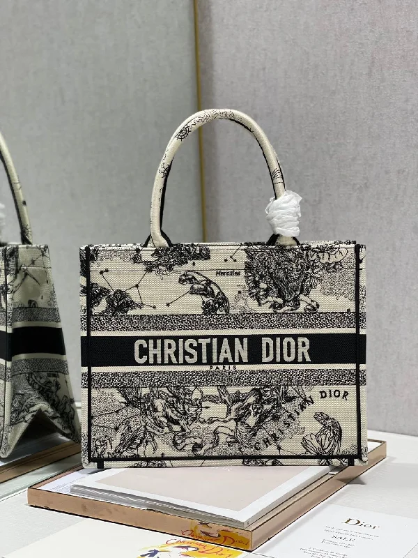 Trendsetting Christian Dior crossbody bags with a colorful strapChristian Dior MeChristian Diorum Book Tote Bag, Black/White